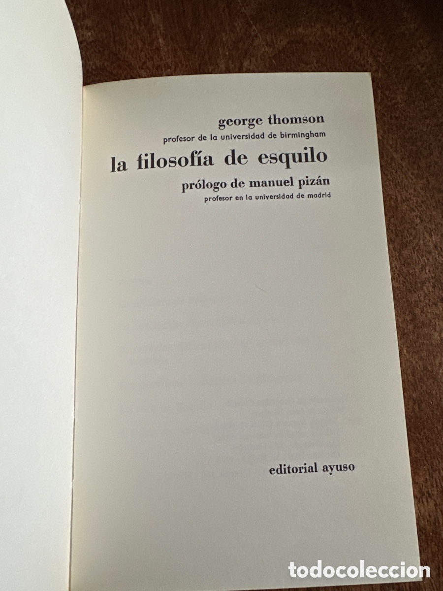 Libros de segunda mano: La filosof&iacute;a de esquilo - Foto 3