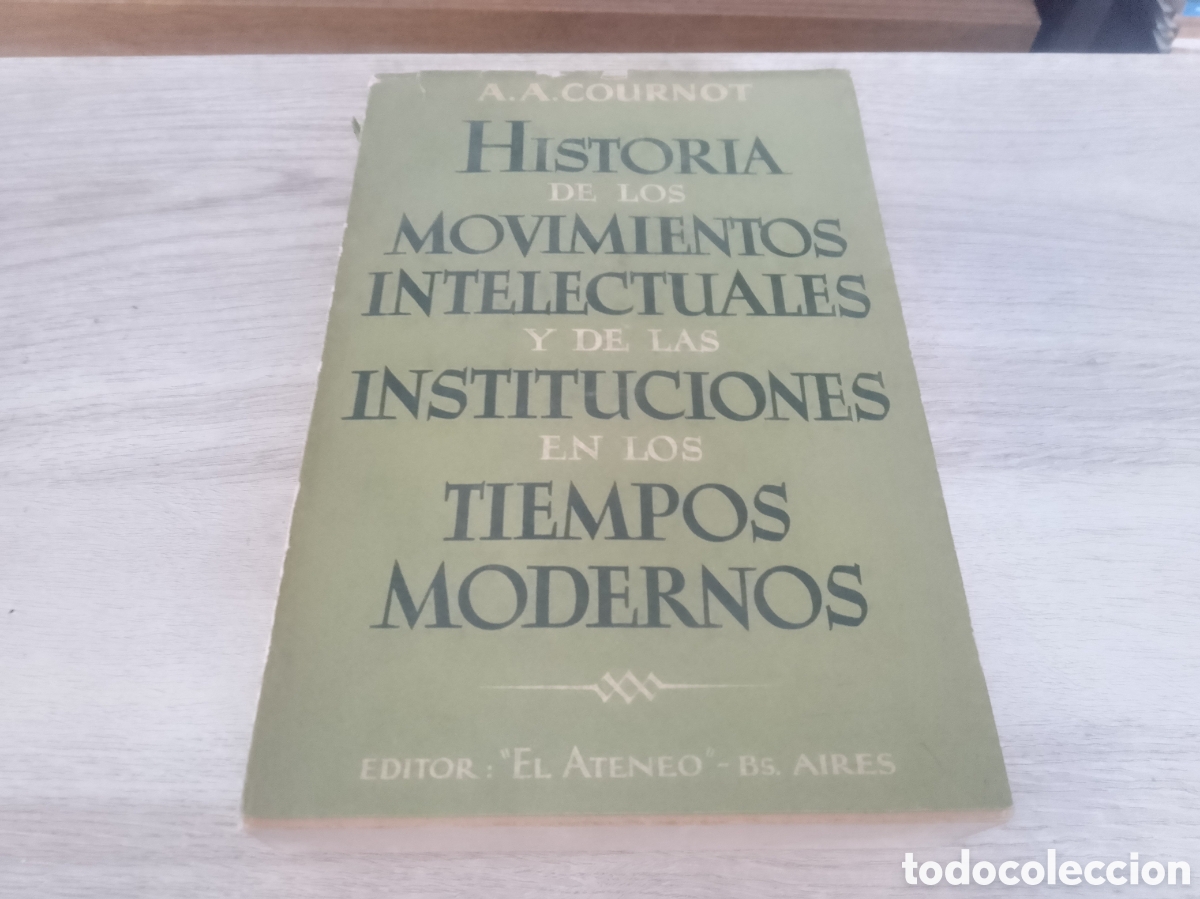 Libri di seconda mano: HISTORIA DE LOS MOVIMIENTOS INTELECTUALES Y DE LAS INSTITUCIONES EN LOS TIEMPOS MODERNOS 1946