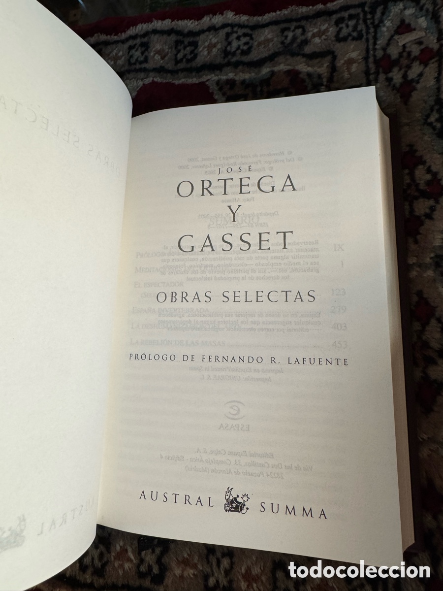 Libros de segunda mano: Jos&eacute; Ortega y Gasset Summa Austral - Foto 3