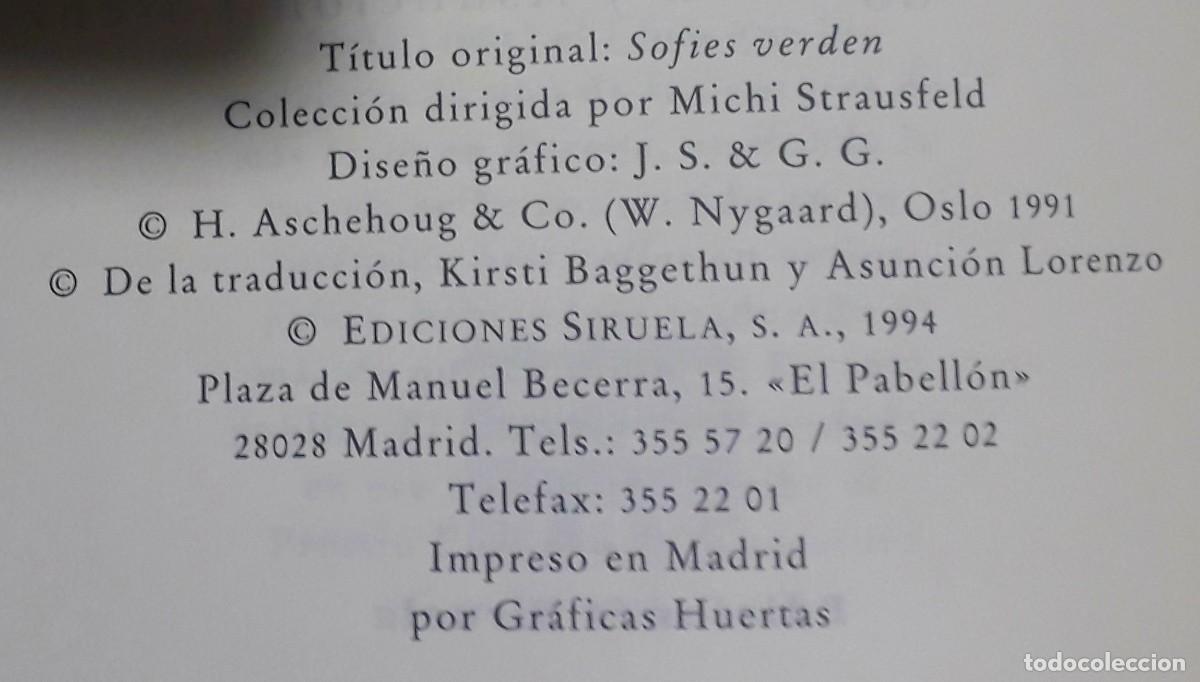 Libros de segunda mano: El mundo de Sof&iacute;a / J. Gaarder. - Foto 2