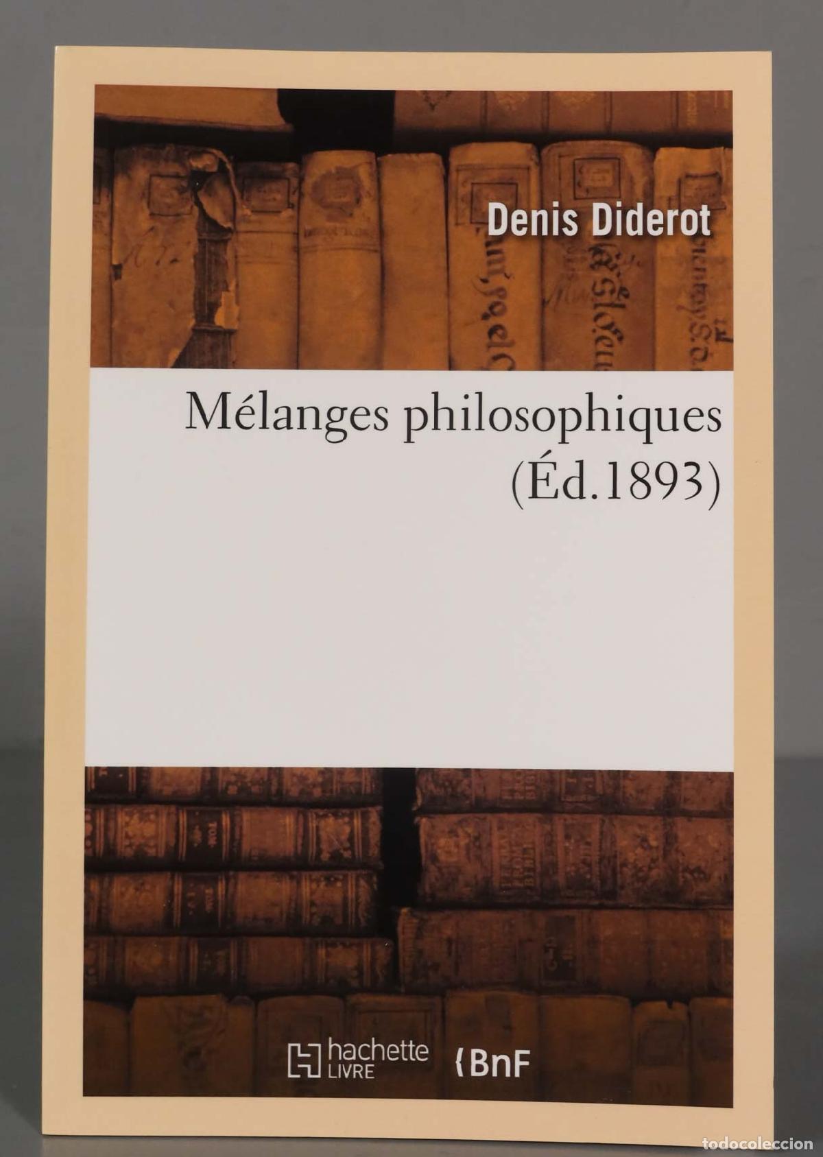 Libros de segunda mano: M&eacute;langes Philosophiques Denis Diderot - Foto 1
