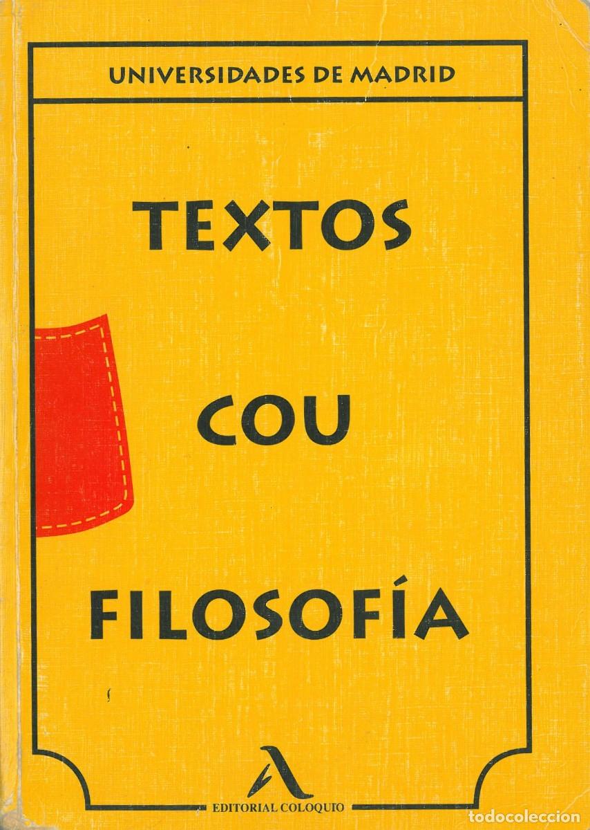 Libros de segunda mano: Textos cou Filosofia - Libro de Texto - Foto 1