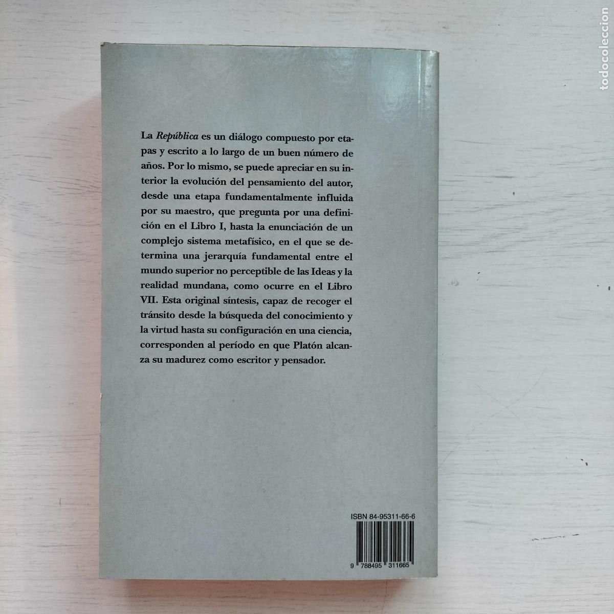 Libros de segunda mano: Rep&uacute;blica - Plat&oacute;n. Mestas - Foto 3
