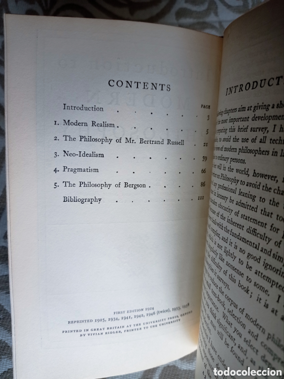 Libros de segunda mano: INTRODUCTION TO MODERN PHILOSOPHY. C.E.M. JOAD. - Foto 2