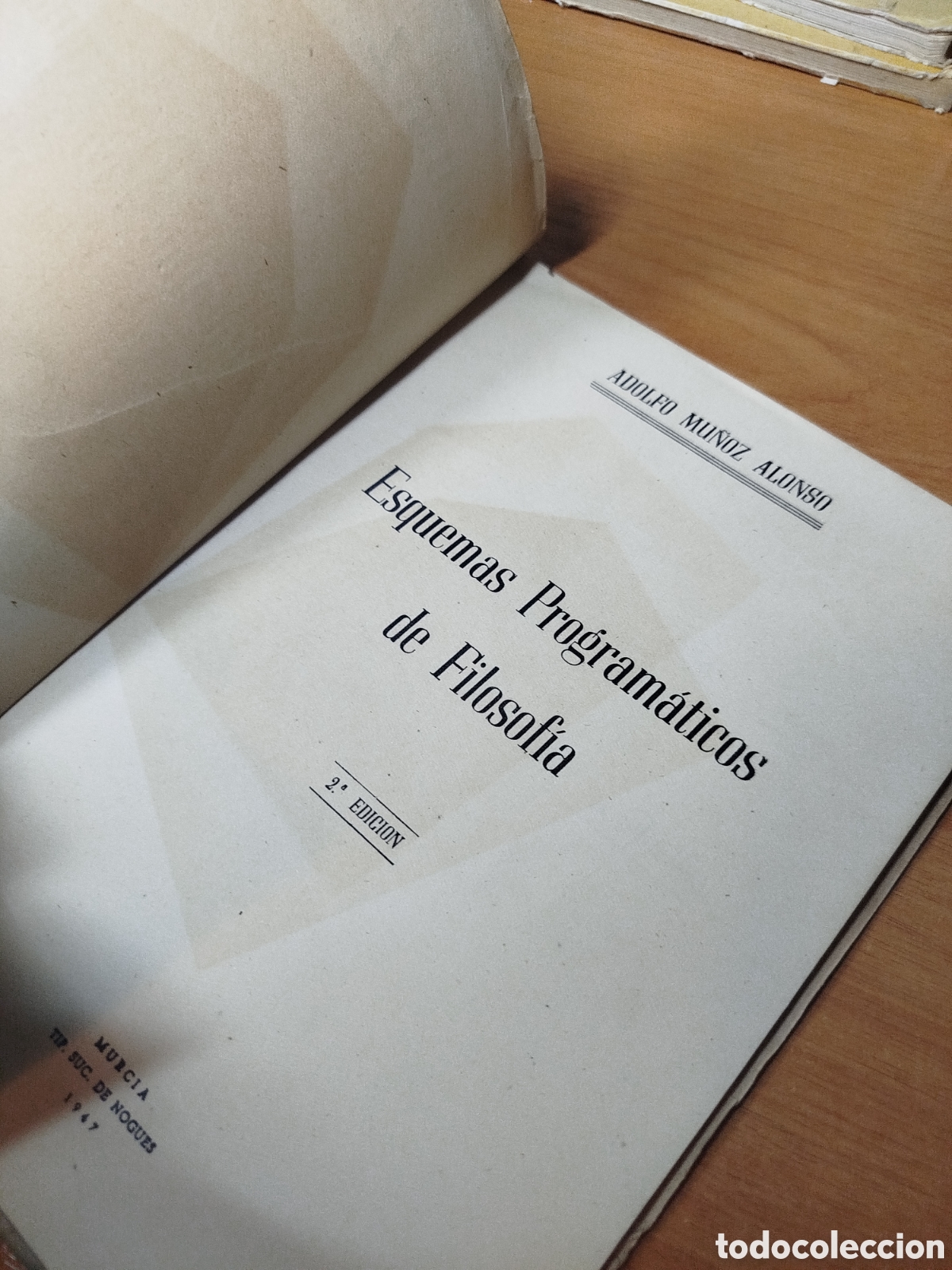 Libros de segunda mano: Esquemas program&aacute;ticos de filosof&iacute;a. Mu&ntilde;oz Alonso. Murcia - Foto 4