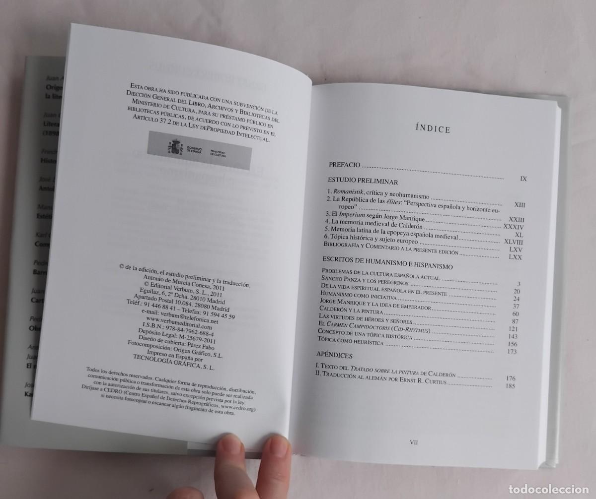 Libros de segunda mano: Ernst Robert Curtius ESCRITOS DE HUMANISMO E HISPANISMO - Foto 4