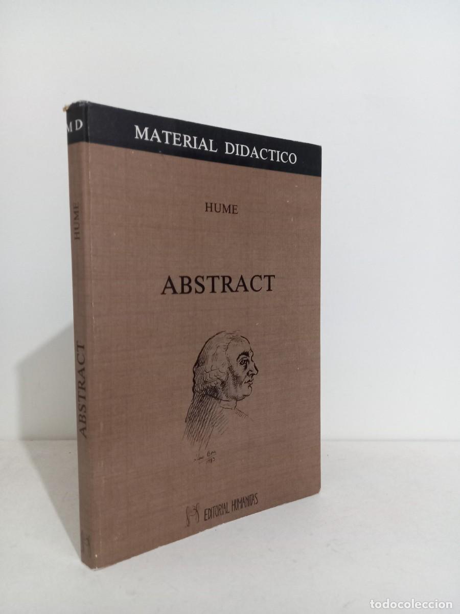 Libros de segunda mano: DAVID HUME. ABSTRACT. EDITORIAL HUMANITAS. 1983 - Foto 1