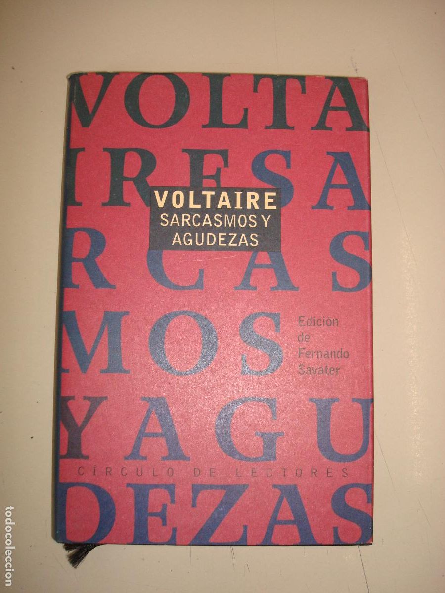 Libros de segunda mano: &rdquo;Sarcasmos y agudezas&rdquo;. Voltaire - Foto 1