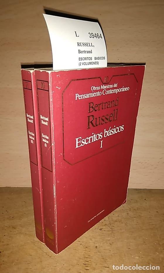 Libros de segunda mano: RUSSELL, Bertrand - ESCRITOS BASICOS (2 VOLUMENES) - Foto 1