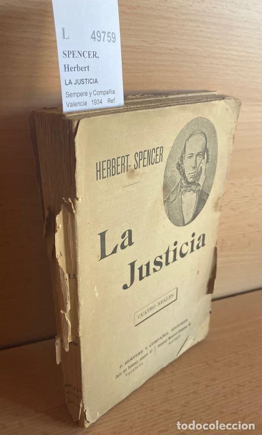 Libros de segunda mano: SPENCER, Herbert - LA JUSTICIA - Foto 1