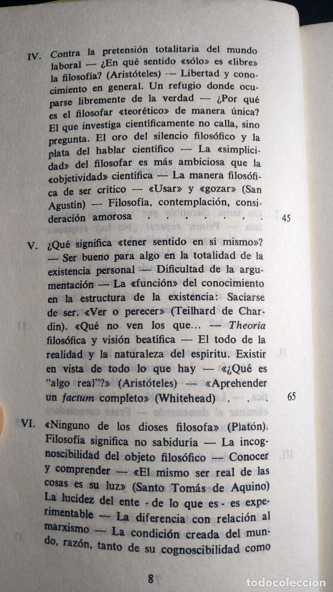 Libros de segunda mano: DEFENSA DE LA FILOSOF&Iacute;A - JOSEF PIEPER - Foto 5
