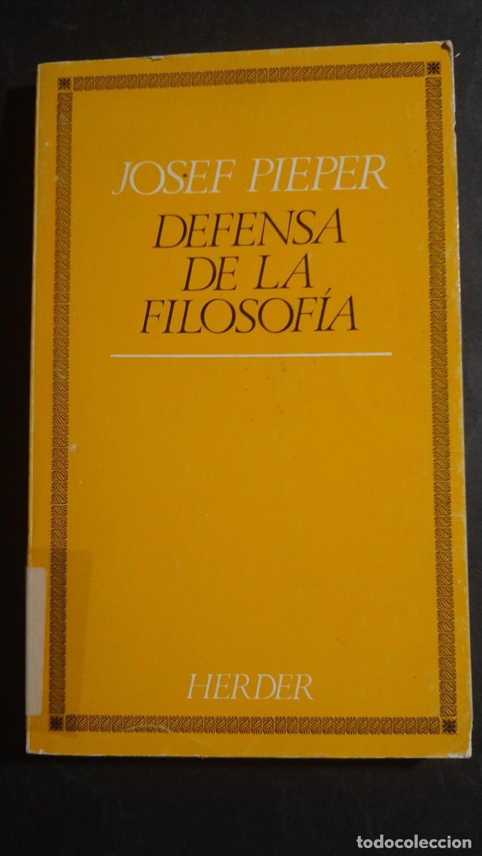 Libros de segunda mano: DEFENSA DE LA FILOSOF&Iacute;A - JOSEF PIEPER - Foto 1