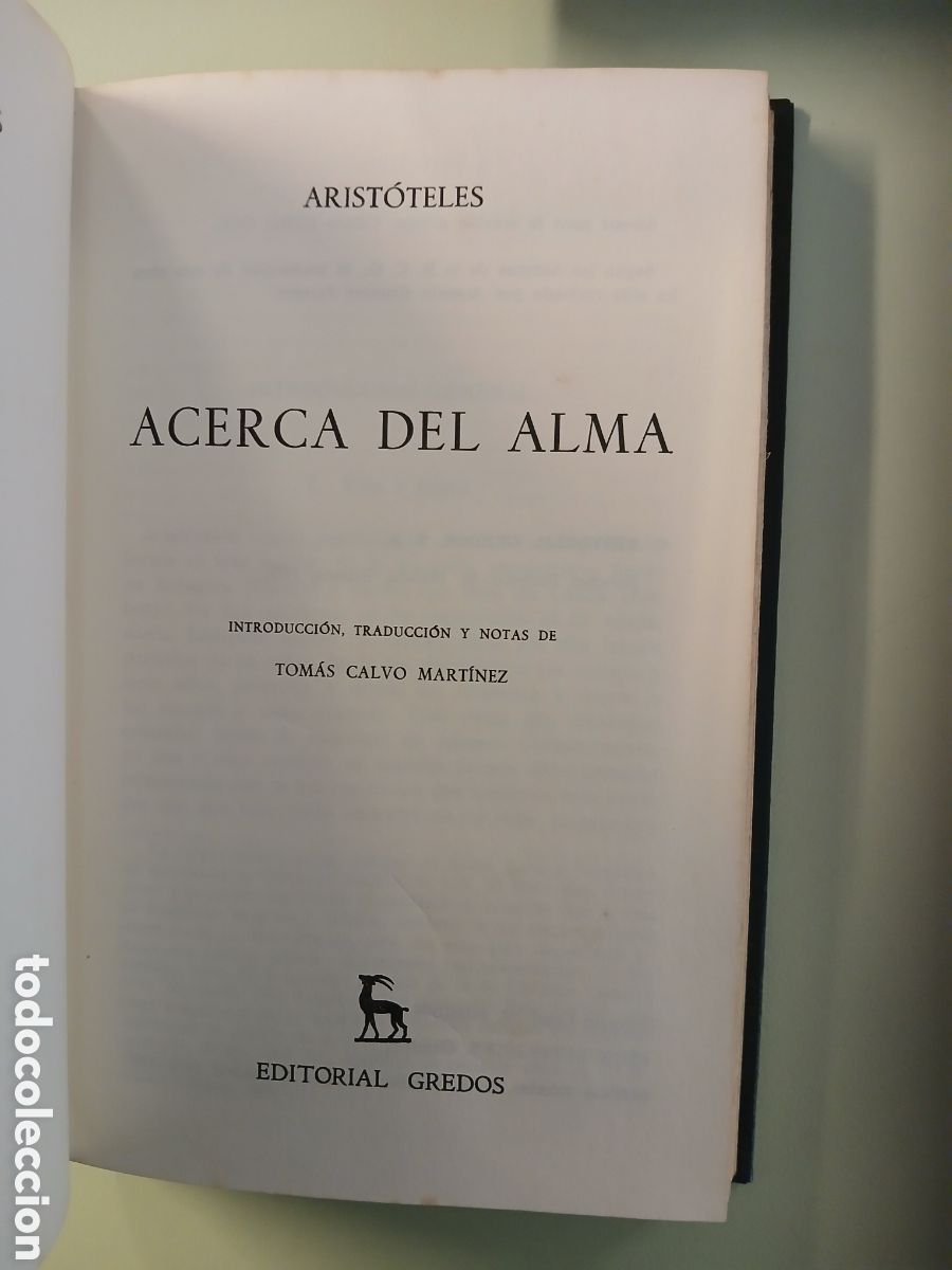 Libros de segunda mano: Acerca del alma. Aristoteles. - Foto 3