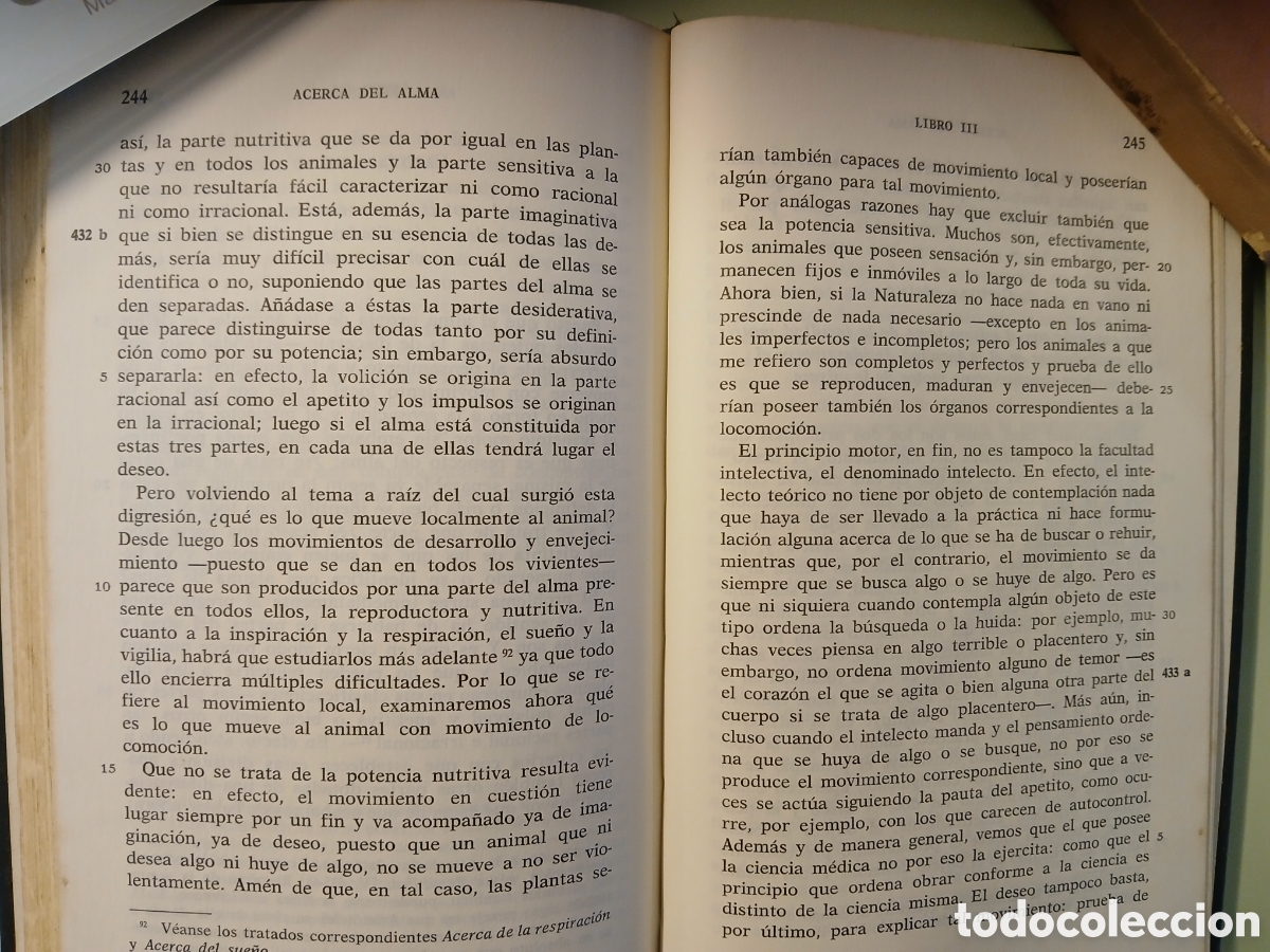 Libros de segunda mano: Acerca del alma. Aristoteles. - Foto 6