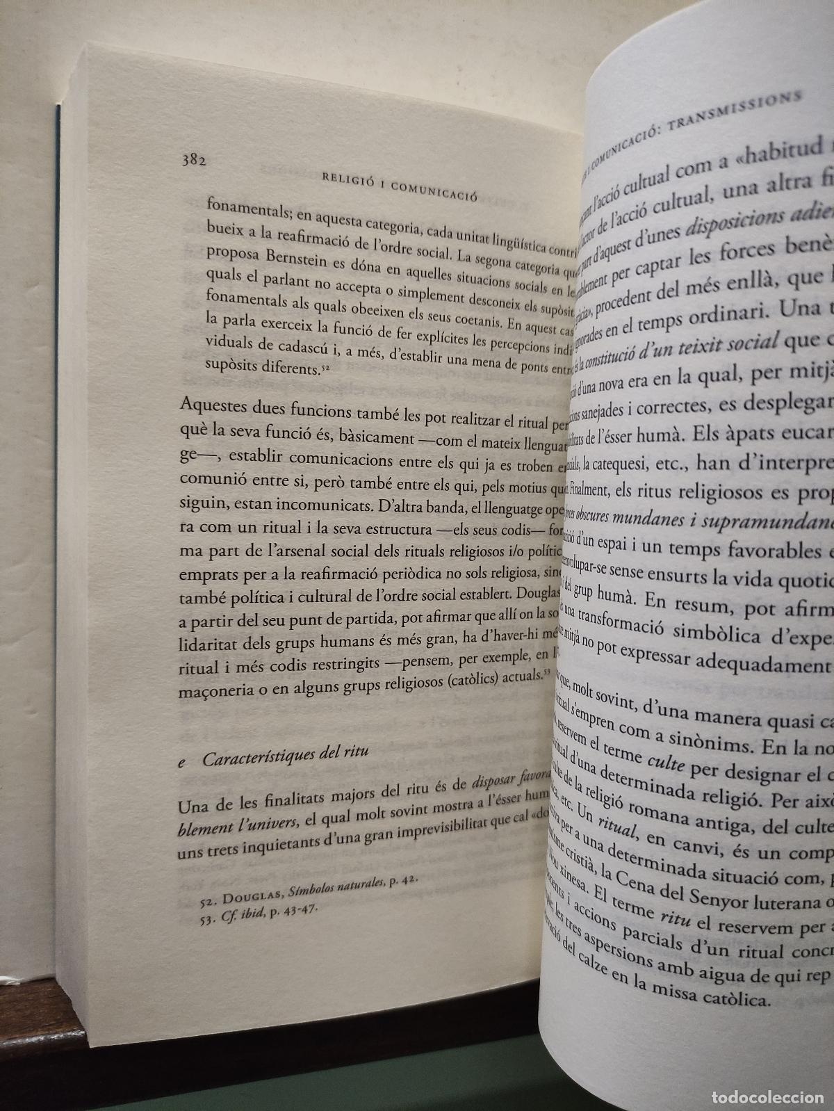 Libros de segunda mano: RELIGIO I COMUNICACIO - LLUIS DUCH - Foto 5