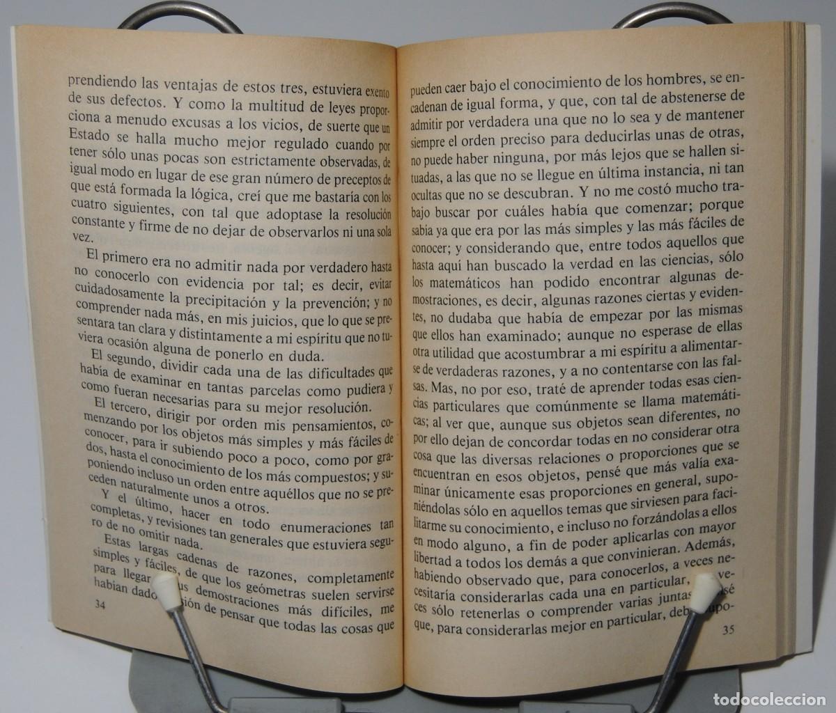 Libros de segunda mano: EL discurso del metodo - Descartes, Rene - Foto 4