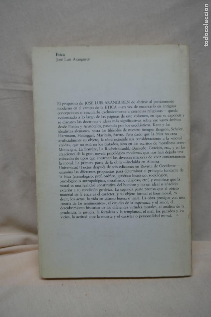 Libros de segunda mano: Jos&eacute; Luis L. Aranguren - &Eacute;tica - Foto 13