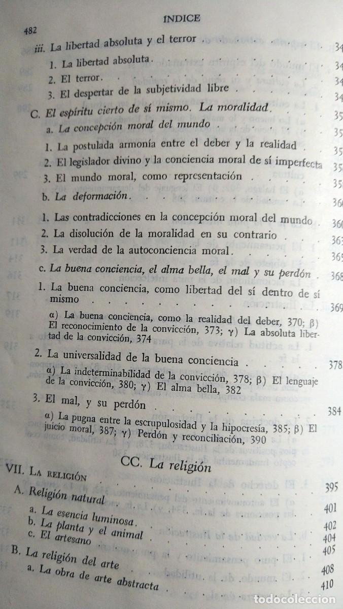 Libros de segunda mano: FENOMENOLOG&Iacute;A DEL ESPIRITU - HEGEL - Foto 9
