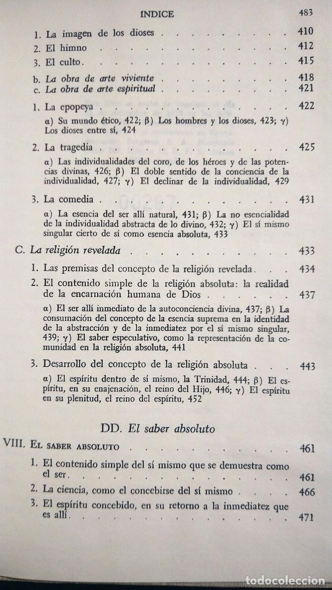Libros de segunda mano: FENOMENOLOG&Iacute;A DEL ESPIRITU - HEGEL - Foto 10