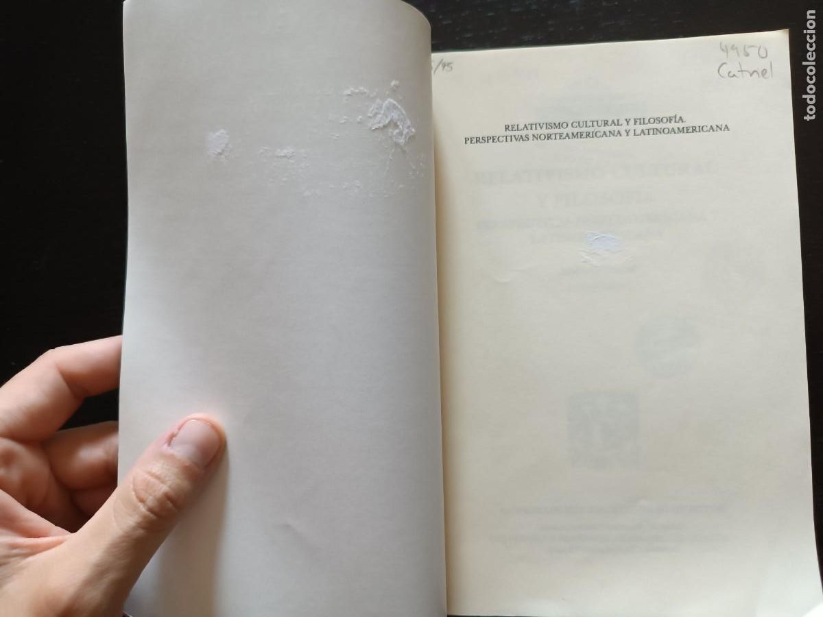 Libros de segunda mano: Relativismo cultural y filosof&iacute;a - Marcelo Dascal - Foto 5
