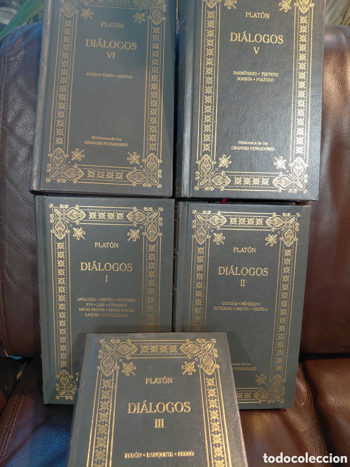 Libros de segunda mano: Plat&oacute;n. Di&aacute;logos. 5 vol&uacute;menes - Foto 1