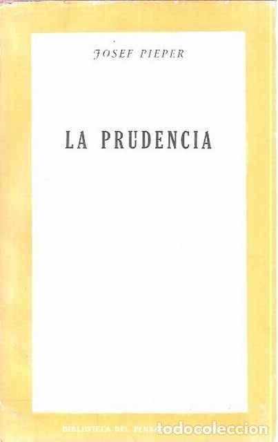 Libros de segunda mano: La Prudencia - Josef Pieper - Foto 1