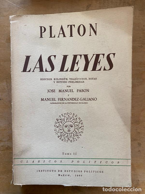 Libros de segunda mano: Las Leyes Tomo II - Platon - Foto 2