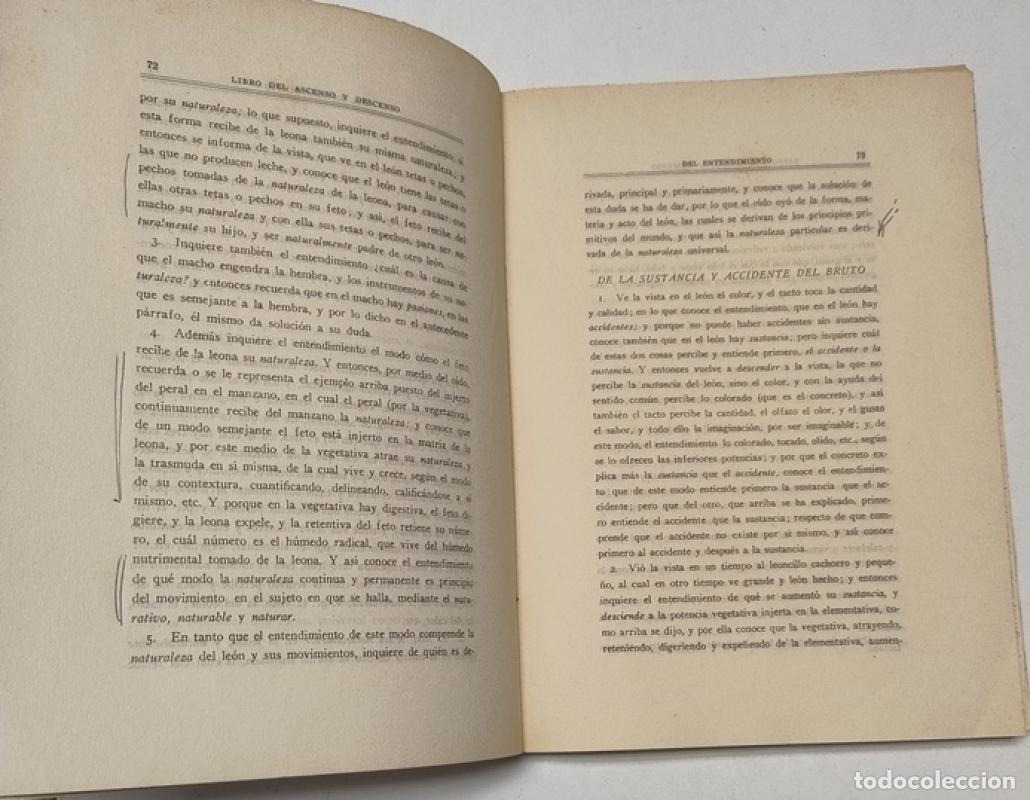Libros de segunda mano: Libro del ascenso y descenso del entendimiento - Raimundo Llull - Foto 2