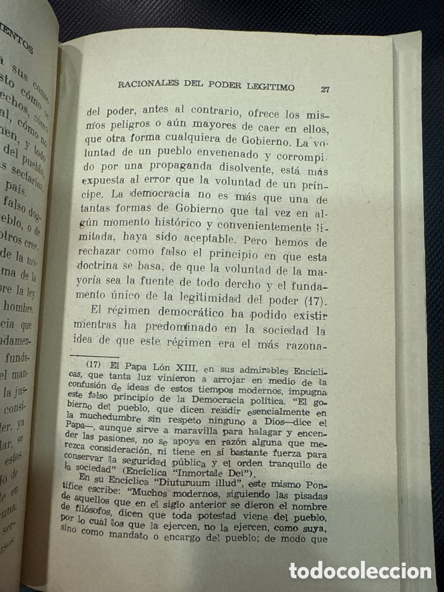 Libros de segunda mano: Marqu&eacute;s de los R&iacute;os. El origen y los fundamentos racionales del poder leg&iacute;timo - Foto 2