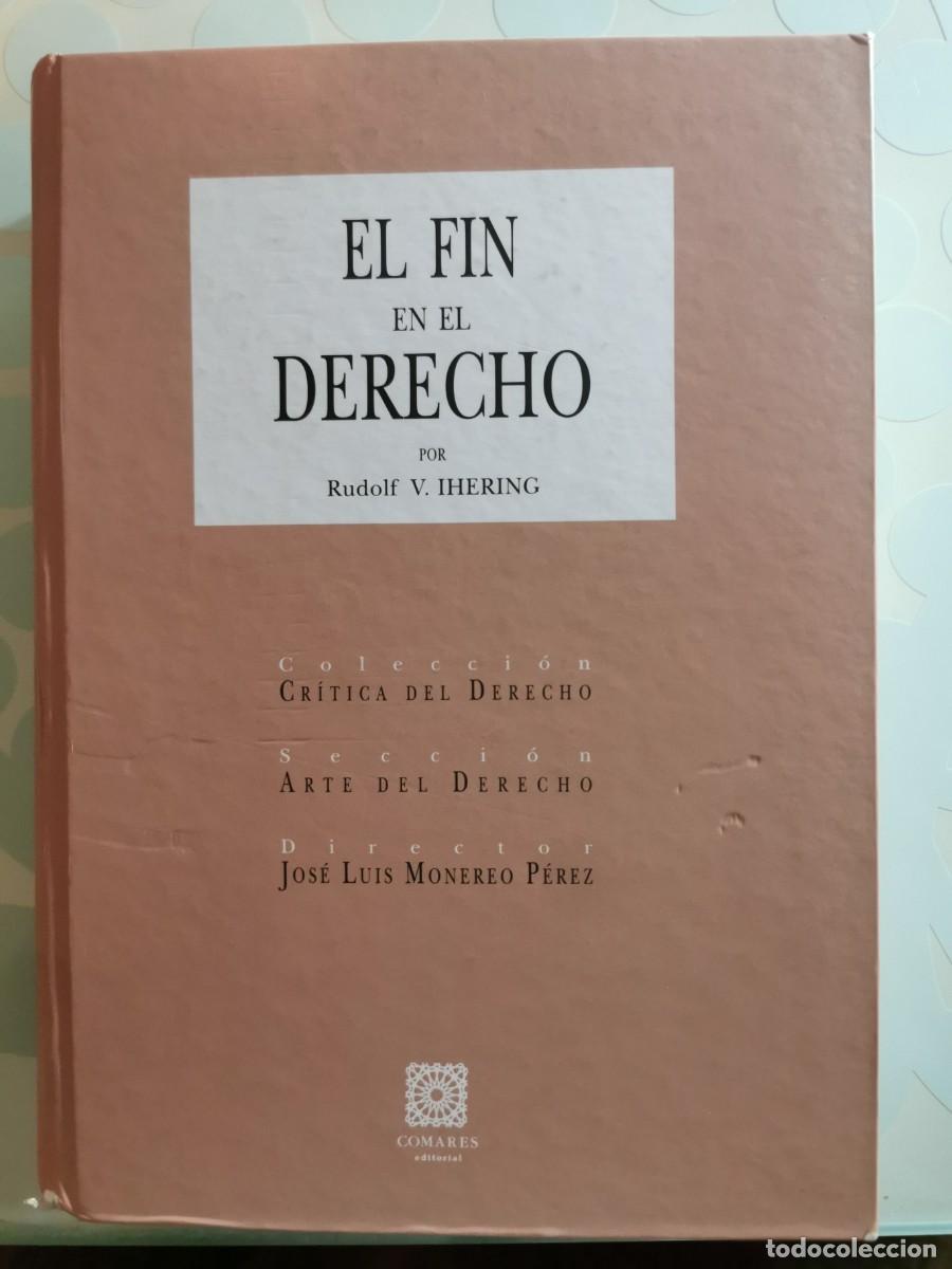 Libros de segunda mano: El fin en el derecho. Ihering. - Foto 1