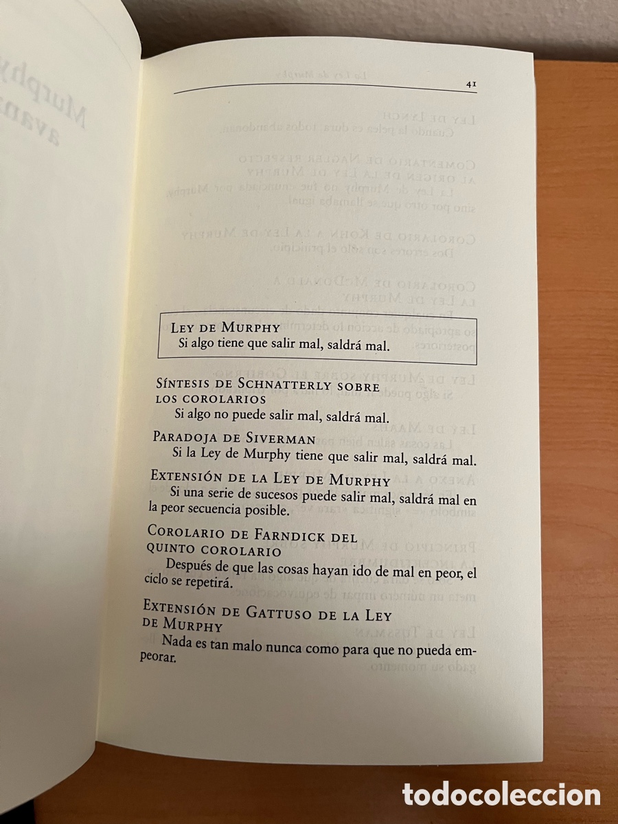 Libros de segunda mano: La Ley de Murphy y La ley de Murphy del 2000 - Foto 5