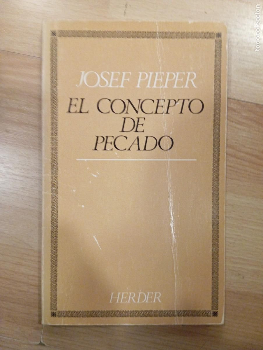 Libros de segunda mano: El concepto de pecado. Josef Pieper - Foto 1