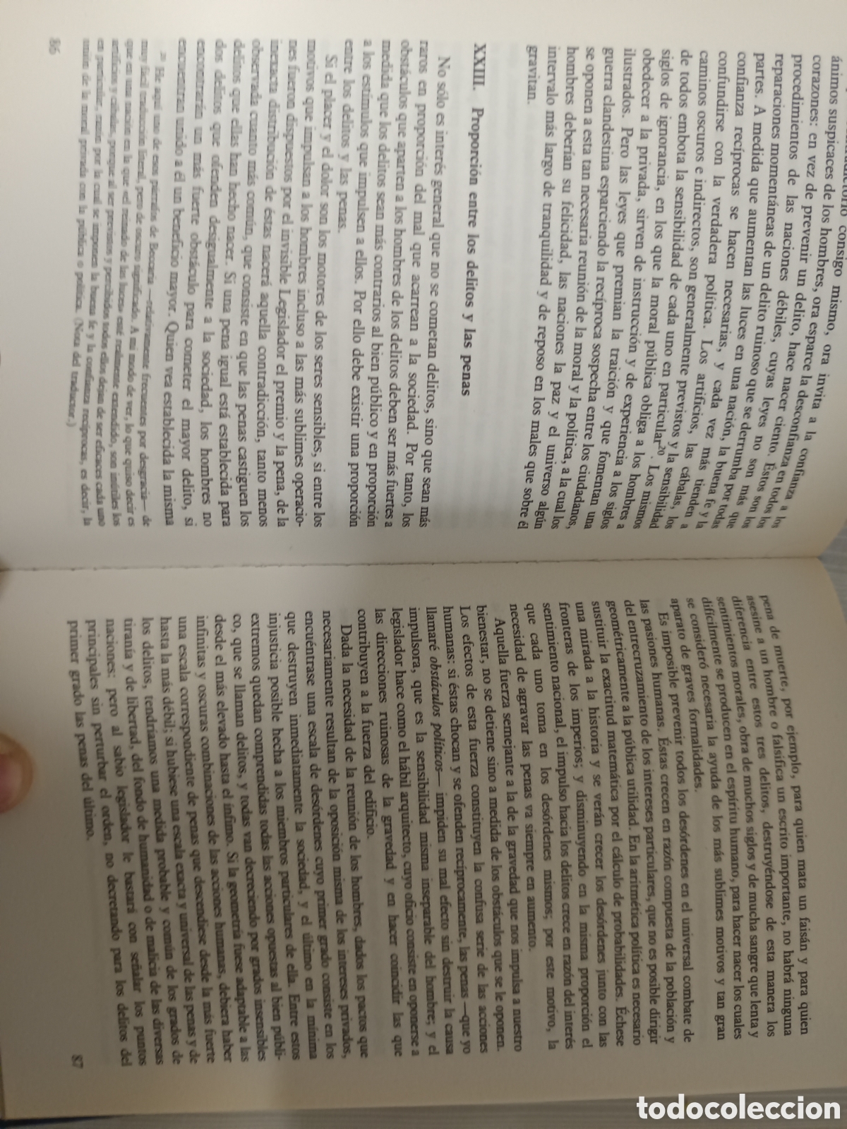 Libros de segunda mano: &rdquo;De los delitos y las penas&rdquo; de Cesare Beccaria - Foto 3