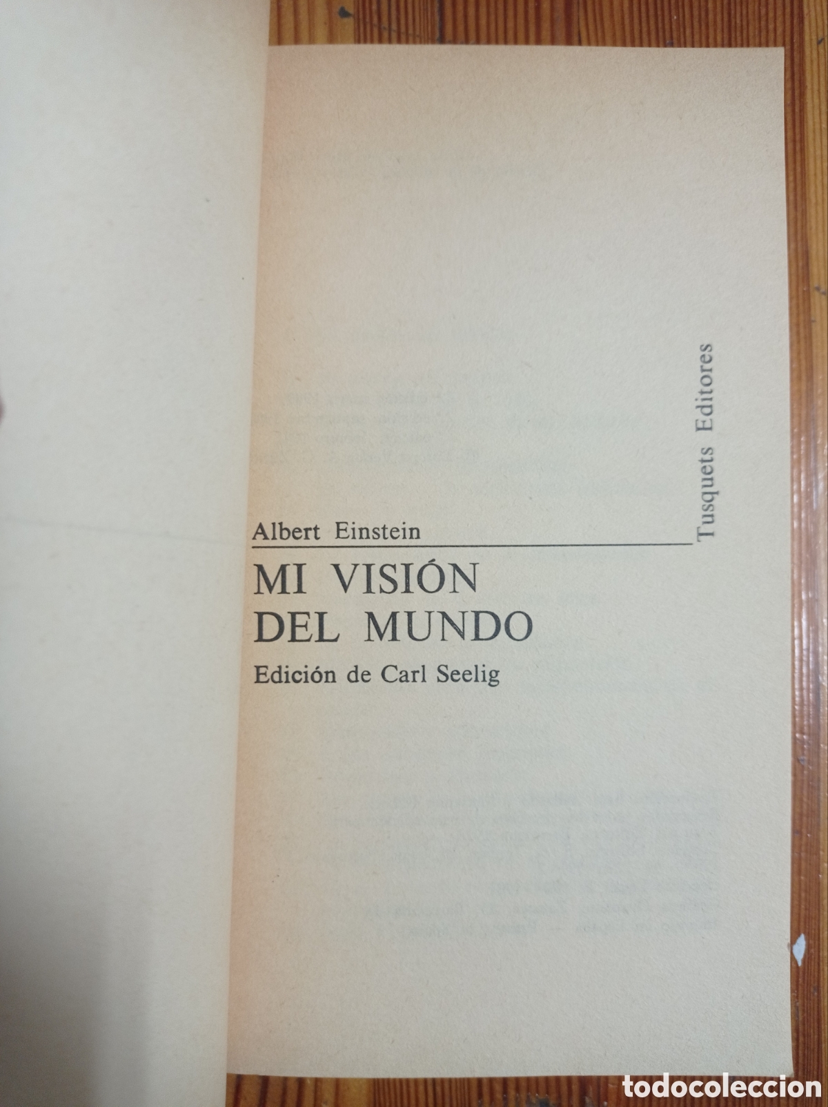 Libros de segunda mano: ALBERT EINSTEIN. MI VISI&Oacute;N DEL MUNDO. - Foto 2