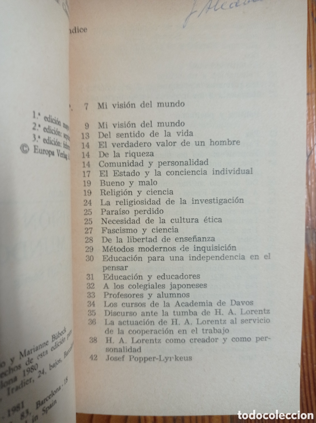 Libros de segunda mano: ALBERT EINSTEIN. MI VISI&Oacute;N DEL MUNDO. - Foto 4