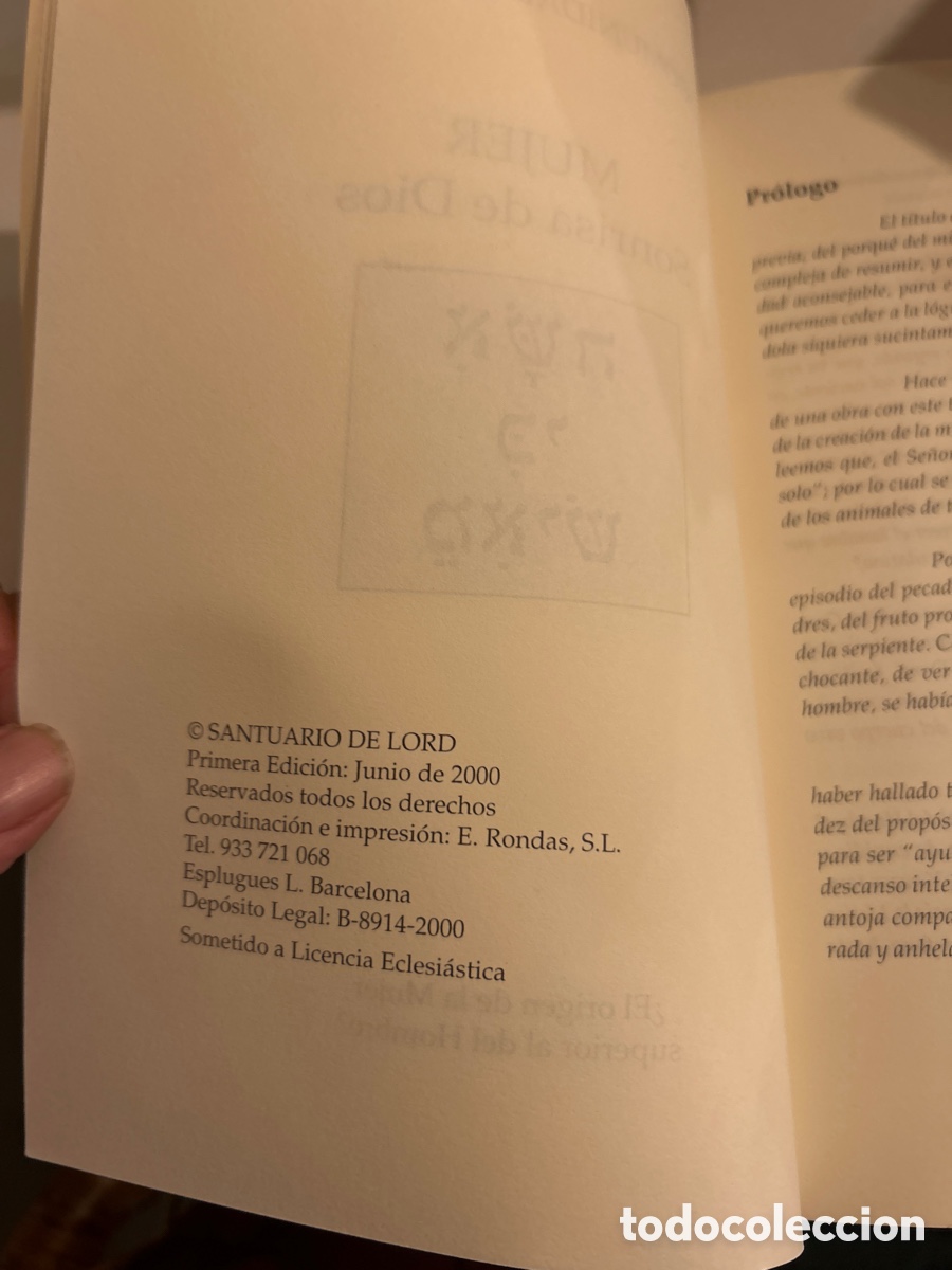 Libros de segunda mano: Mujer sonrisa de Dios. Comunitat de Lord. C11 - Foto 3
