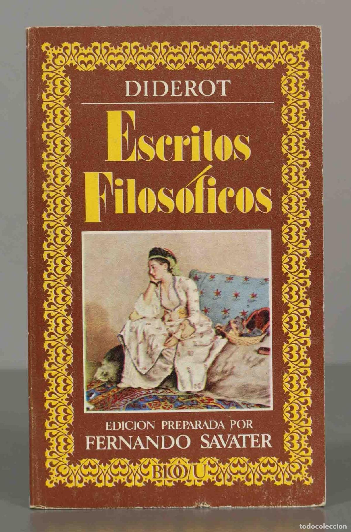 Libros de segunda mano: Escritos filos&oacute;ficos Diderot - Foto 1
