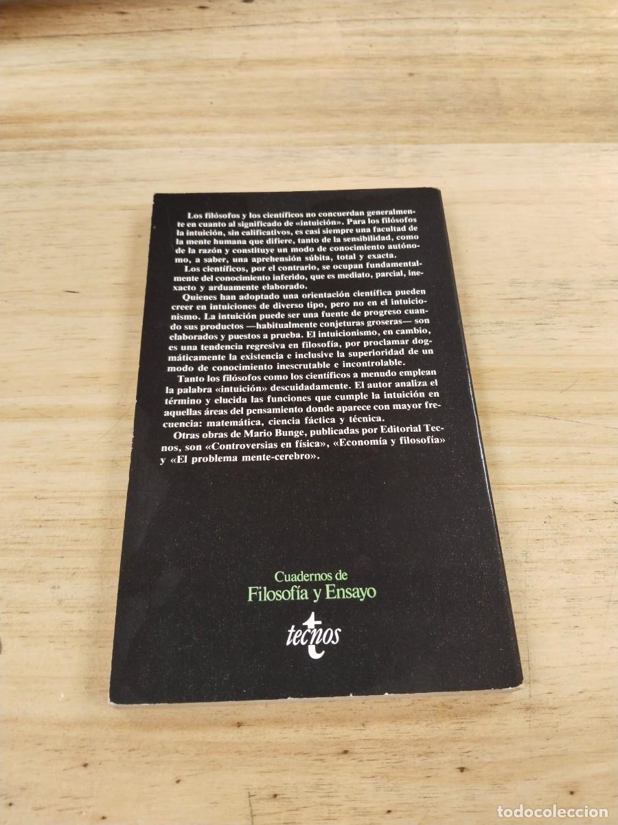 Libros de segunda mano: Intuici&oacute;n y Raz&oacute;n - Mario Bunge - Foto 2