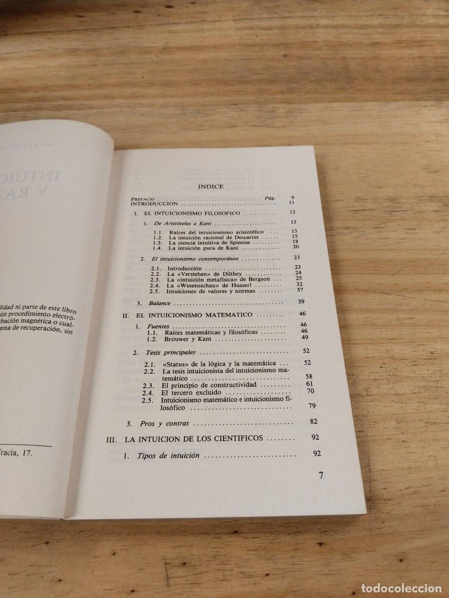 Libros de segunda mano: Intuici&oacute;n y Raz&oacute;n - Mario Bunge - Foto 6