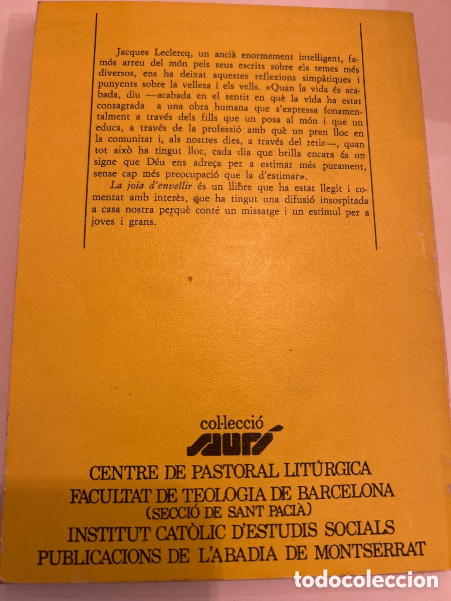 Libros de segunda mano: La joia d&rsquo;envellir per jacques Leclercq. Est - Foto 6