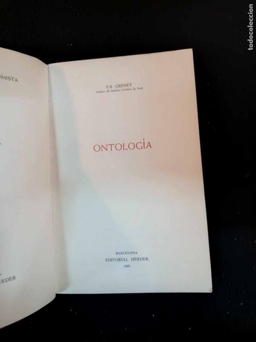 Libros de segunda mano: Ontolog&iacute;a - P. B. Grenet - Foto 4