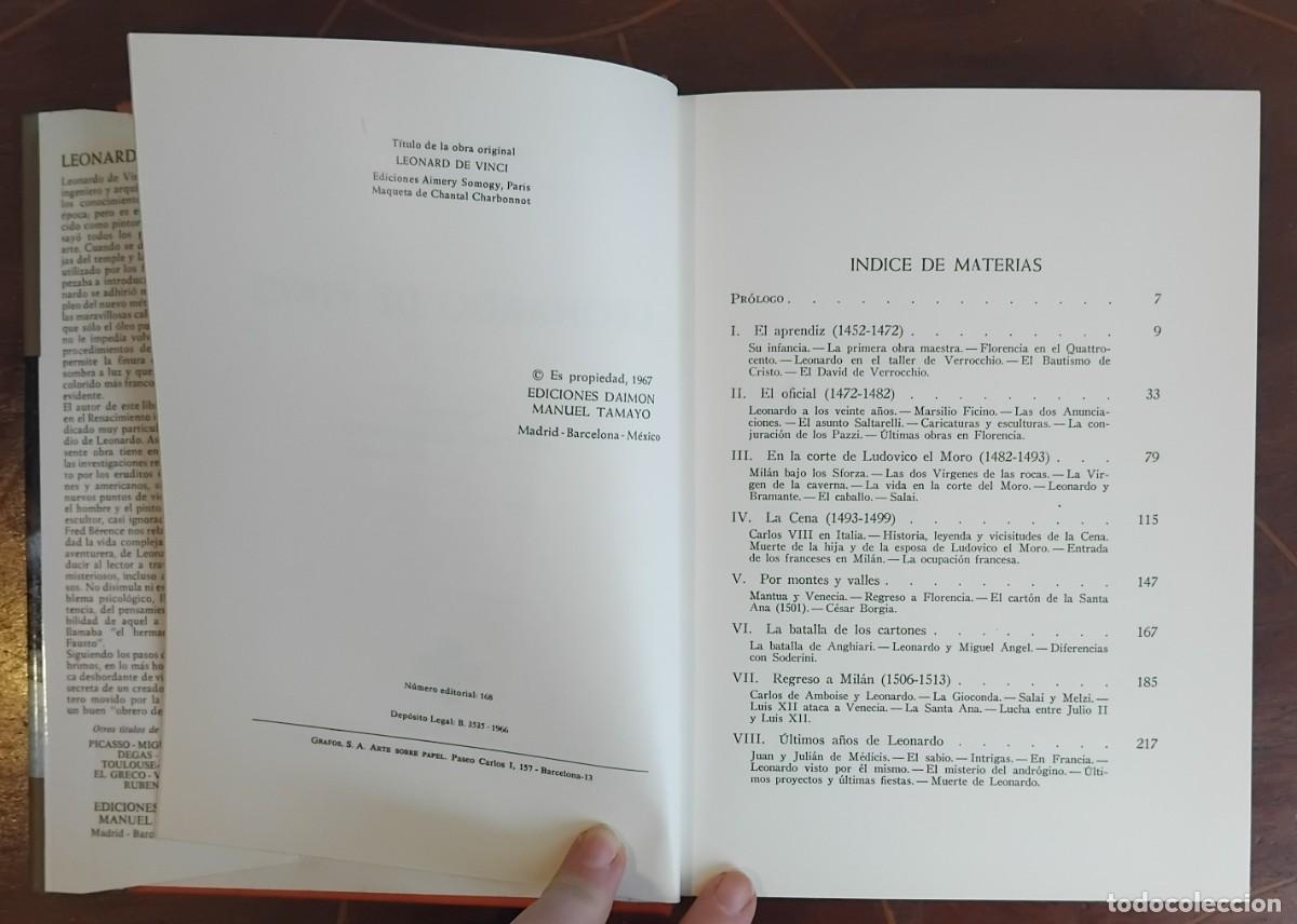 Libros de segunda mano: Fred Berence Leonardo de Vinci DAIMON - Foto 3