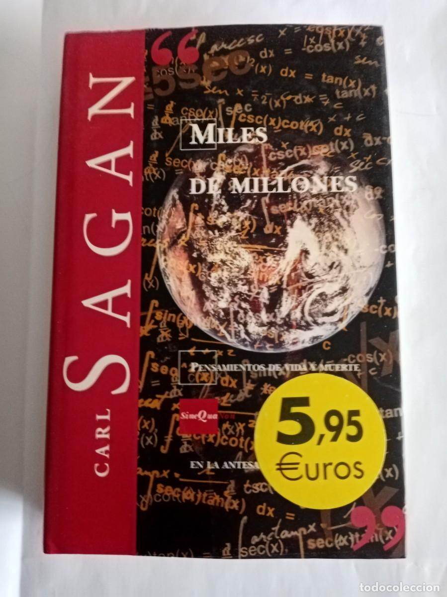 Libros de segunda mano: MILES DE MILLONES . Carl Sagan ( EDICIONES B ) - Foto 1