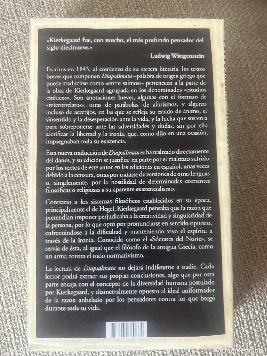 Libros de segunda mano: Diapsalmata -Kierkegaard- - Foto 2