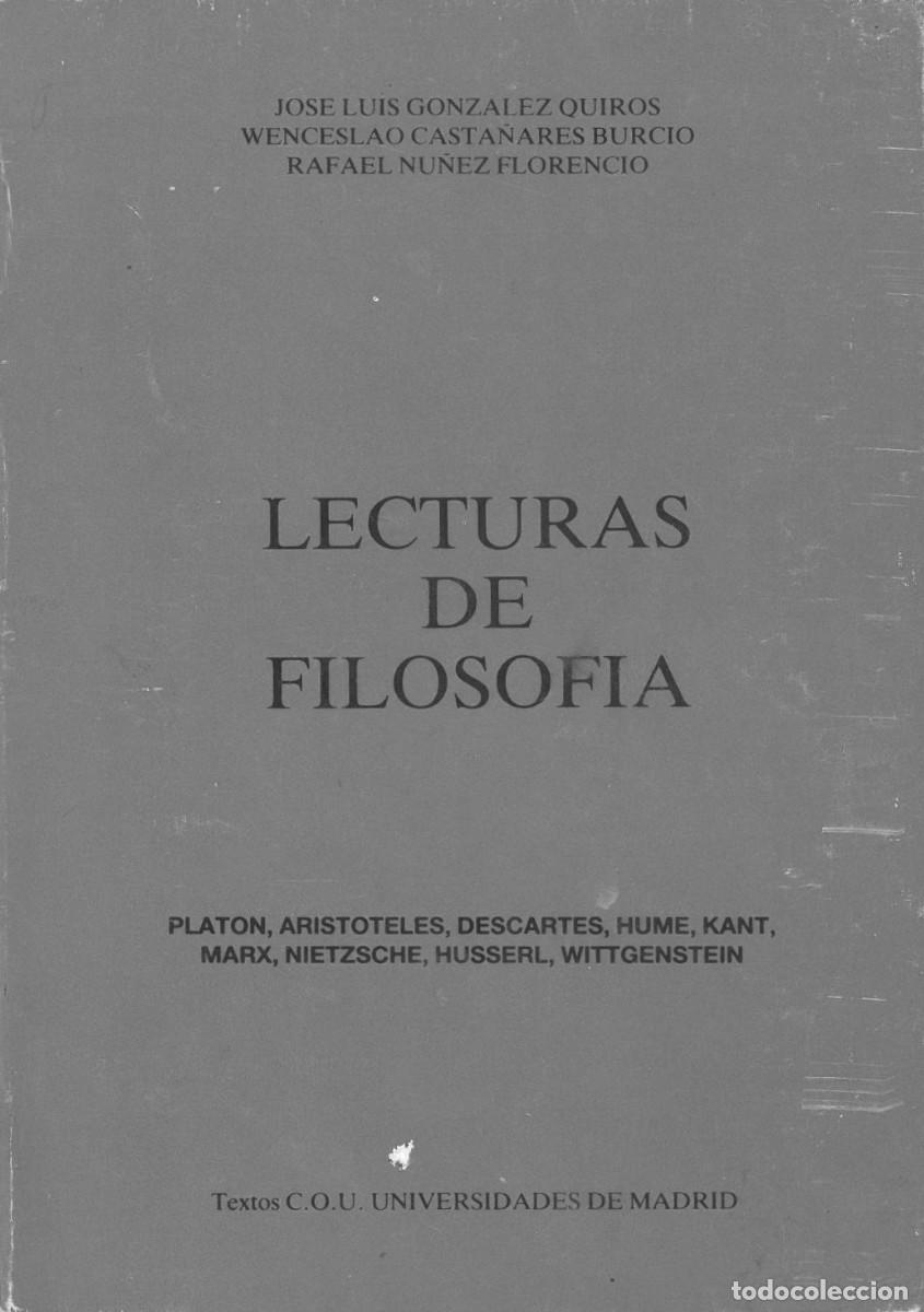 Libri di seconda mano: Lecturas de Filosofia - Varios autores