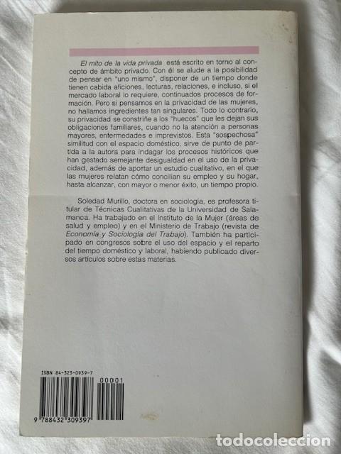 Libros de segunda mano: El mito de la vida privada -Soledad Murillo- - Foto 2