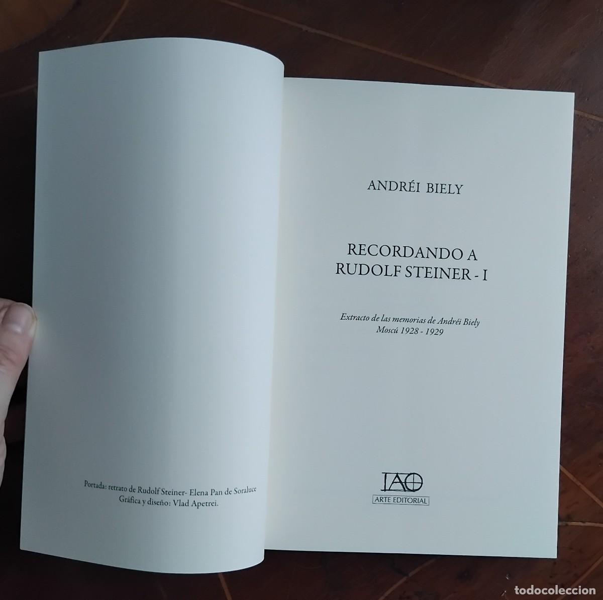Libros de segunda mano: Andr&eacute;i Biely RECORDANDO ARUDOLF STEINER (I) - Foto 3