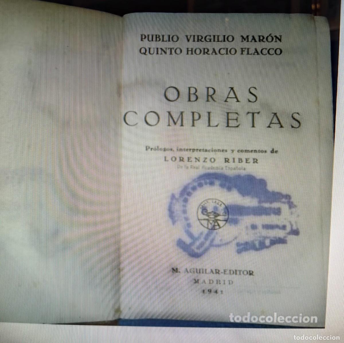 Libros de segunda mano: OBRAS COMPLETAS DE PUBLIO VIRGILIO MARON - Foto 2