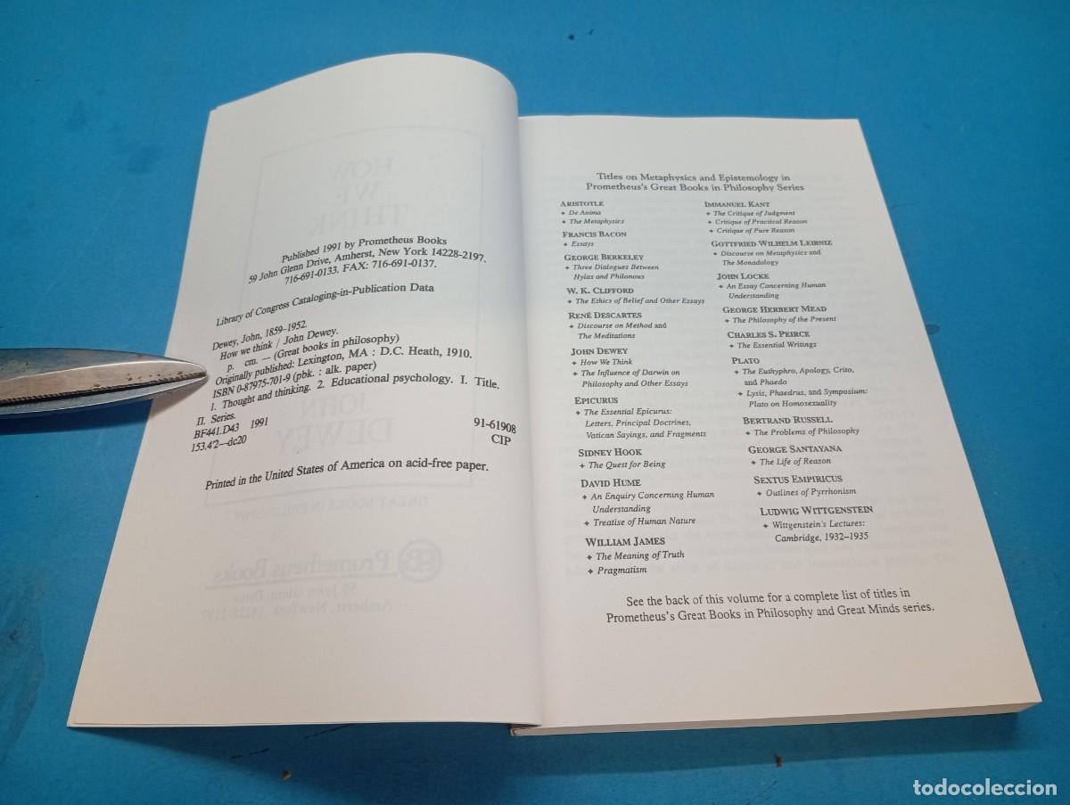 Libros de segunda mano: How We Think .- John Dewey - Foto 3