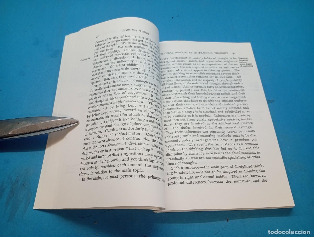 Libros de segunda mano: How We Think .- John Dewey - Foto 6